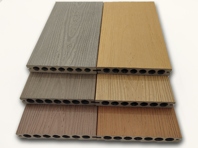 户外塑木地板-多规格实心户外防滑槽面木塑地板